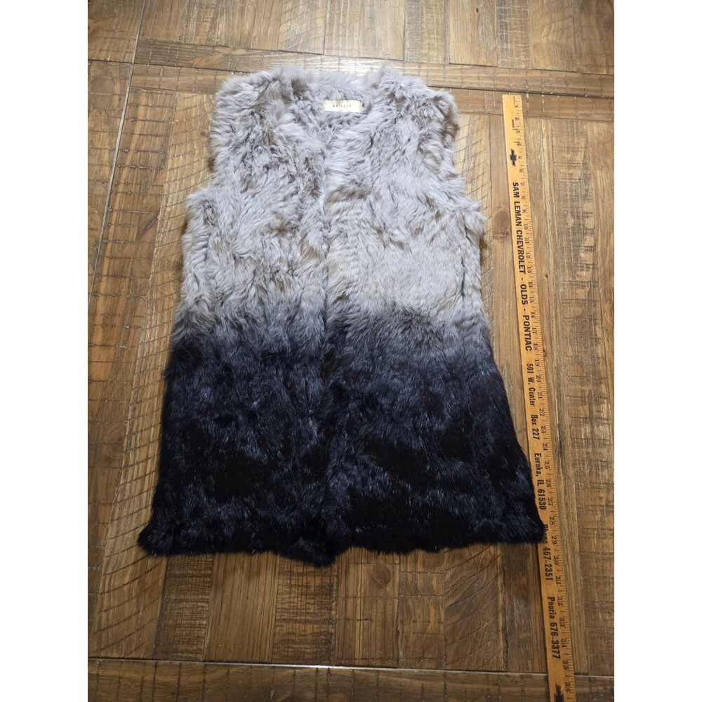 Arielle 100% Dryed Rabbit Fur Vest Size Small